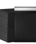 Stacked Six By Ten Inch Bubble Mailers 100 Pack Black Padded Envelopes Waterproof Self Seal Opaque For Small Biz With Six By Nine Inch Inner