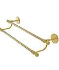 Skyline Collection 24 Inch Double Towel Bar In Polished Brass Solid Brass Construction Hidden Mounting Hardware Wall Mounted