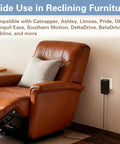 Replacement 29V 2A Wall Power Supply Adapter ZB-H290020A-C For Home Electronics With Two Pin Flat And Round Connectors And Direct Plug In Great Replacement For Common Home Electronics Like Routers Displays And More, black adapter on wall by recliner