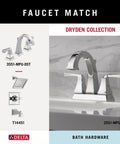 Dryden Collection polished chrome faucet set, including 3551-MPU-DST and 2551-MPU-DST models, for space-saving bath upgrade.