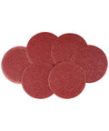 7 Piece Hook And Loop Sanding Disc Set 4.53 Inch M14 Compatible For Angle Grinders Includes 40 60 80 Grits displayed on a flat surface.