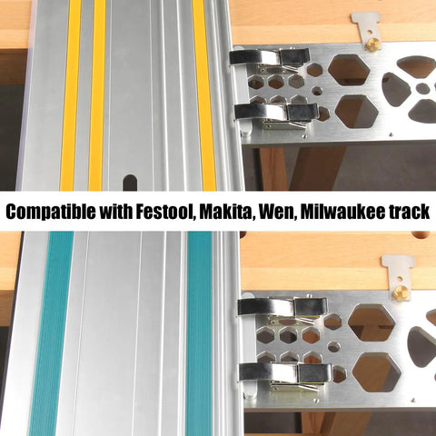 13.4 Inch Track Saw Guide Rail Square For Precision 90 Degree Cuts With A Solid Aluminum CNC Machined Body Heavy Duty Lightweight