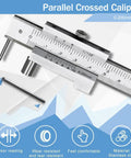 Vernier Caliper 0-200mm Stainless Steel Scriber Marking Gauge With Carbide Needle on white background.