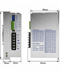Slick Cnc Motion Control Upgrade Kit Featuring 4.5A Nema Stepper Motor Paired With Ec3522 Three Phase Driver And Ball Screw Assembly, detailed driver interface.