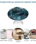 Round Cabinet Knobs With Screws For Dresser Kitchen And Bathroom Stainless Steel Durable Hardware Anti Rust And Anti Corrosion For Drawers And Cabinets Asian Style Finish Easy Install Long Lasting, round blue knob