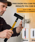 Man using 4 In 1 Door Hinge Adjustment Tool Kit For Realigning Sagging Doors And Installing Hinges with precision gap wrench