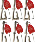 Emergency Elevator Door Keys 3 Section Double Drop Set Of 6 Pro Grade Hardened Carbon Steel Keys With Adjustable Ring And Adjustable Hex Key