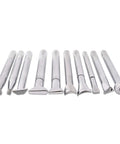 Leather Stamps Tool Set for Crafting with Sheridan Style Stamp Set II Featuring 10 Chrome Plated Tools Like Bevelers, Veiners