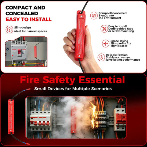 Compact Automatic Fire Extinguisher With Heat Activated Snap Fit Mount For Electrical Panels Battery Banks And Solar Cabinets To Deliver No Sweat Safety And Dependable Shielding
