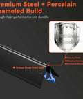 Flavorizer Bars And Grill Burner Replacement Kit For Weber Spirit II 300 Series Grills, premium steel porcelain enameled