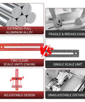 Comparative diagram of Pro Grade Router Jig Kit 2025 4 In 1 Woodworking Guide System with aluminum alloy and dual scale ruler