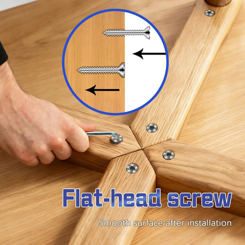 Demonstrating Wood Screws Assortment Kit 175 Pcs Pro Grade Set With Flat Head Hex Socket Countersunk for wood assembly