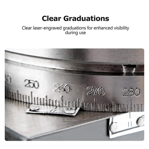 Close-up of Versatile Milling Machine Indexing Head With Tailstock And Indexing Plate showing clear laser-engraved graduations.