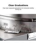 Close-up of clear laser-engraved graduations on Universal Milling Machine Indexing Head With Tailstock And Indexing Plate For Cnc Routers.