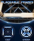 Interior view of Electric Honey Extractor For 4 And 12 Frame Sets With Protective Cover, showing frame placement options