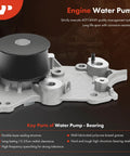 Beefed Up Engine Timing Belt Kit With Water Pump For Kia And Hyundai 2.7L V6 assembly with water pump details
