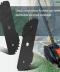 Two Pack Heavy Duty Edger Blade Seven And Three Quarters Inch By Two And Three Quarters Inch.090 Thick For Black And Decker LE750