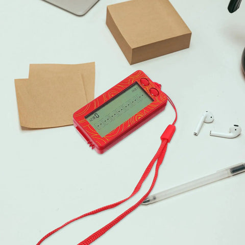 Transparent Mini Lucky Number Picker For Parties Shake It To Generate Random Numbers With Clear Display on desk