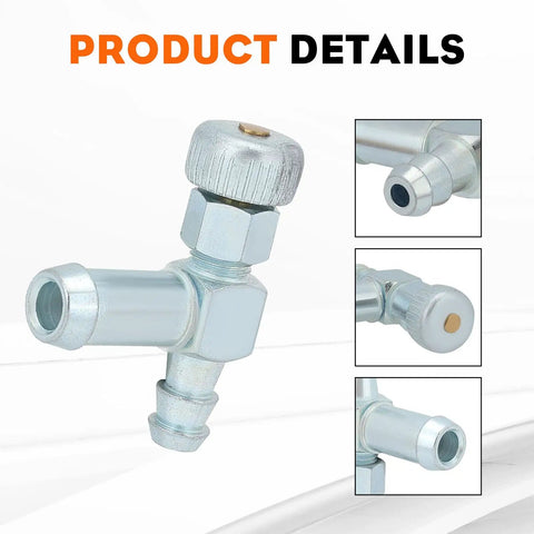 Close-up of Two Pack Fuel Shut Off Valves for MTD Troy Bilt Lawn Mowers Portable Generators Snow Blowers and Tillers