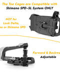 Toe Clip Cages With Removal Tool Set For Shimano SPD SL Pedals On Spin And Road Bikes Ride In Sneakers With Ease, engineered plastic