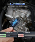 360 Degree Articulating Borescope With Slim 6.2mm Probe For Tight Spaces, Four Way Flexible Inspection Camera To Reach Tight Passages, Navigate Like A Pro In Automotive, Plumbing, And Machinery Tasks, showing slim probe in engine