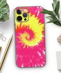 Full Body Skin Decal Wrap Kit for iPhone 13 Spiral Tie Dye V2 with Air Release Adhesive, Bubble Free Install