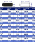 165 Piece Diy Ready Vacuum Cap Rubber Plug Kit With 14 Sizes For Carburetor Manifold Hoses And Automotive Vacuum Ports size chart
