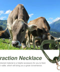Adjustable Green Canvas Livestock Collar 3 Pack With Secure Locking Buckles For Cattle Calves Horses Sheep Padded Barn Ready Farm Harness Solid As A Rock For Daily Ranch Grind used on grazing cows in pasture.