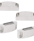Heavy Duty Stainless Steel Magnetic Door Catch Latches, 36 pack, for securing cabinet and drawer doors, durable design.