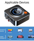 Wireless Bluetooth Receiver For Your Home Stereo And Speakers, NFC Quick Pair, 3.5mm Aux And RCA, TF Card Slot, Low Latency Adapter shown