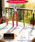 Pro Grade Glass Cutting Tool Set Kit With Nipper, Running Plier, Breaking Plier, Oil Feed Cutter, Replacement Blades, Oil Dropper, Leather Zipper Bag For Stained Glass Tiles Mosaic Mirrors displayed on table against garden view