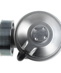 Heavy Duty Mechanical Vacuum Pump For Dodge Ram 2500 And 3500 2003 To 2007 Builds compatible with 5.9L and 6.7L engines, silver steel housing.