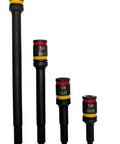 Grab-And-Go Combo Kit Of 4 Reversible Hex Nut Drivers With 2 Inch, 2-5/8 Inch, 4 Inch, 6 Inch Lengths, Hex Sockets, Black