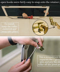 Installing Heavy Duty Sliding Screen Door Tension Spring Rollers With One And One Quarter Inch Steel Concave Ball Bearing Wheels Fits KDEX20 Series KD Screen Doors Four Pack Replacement with screwdriver and hooks.