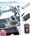 Dope 110V Portable Heat Gun Soldering Station With LCD Display desoldering a circuit board for electronics repair