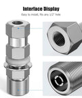 Heavy Duty CB Antenna Stud Mount Adapter Copper Nickel Plated With SO239 Connector interface display showing details