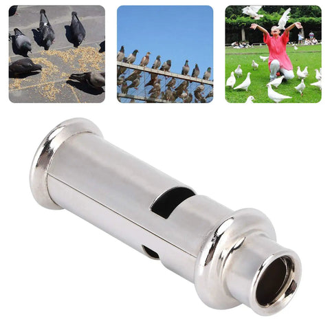 Stainless Steel Pigeon Training Whistle With Lanyard Portable Bird Whistle Crazy Loud Ultrasonic Tone For Homing and Young Pigeons