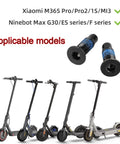 Heavy Duty Electric Scooter Screws Kit With Hella Tight Handlebar Bolts And Premium Folding Mechanism Hardware For Xiaomi M365 Ninebot 1S Pro Replacement Parts showing suitable models and bolt detail.