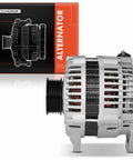 Alternator For 2001 Nissan Maxima And Infiniti I30 3.0L V6, 12V 100A with 6-groove pulley clockwise rotation, side view