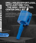 1 Inch Bi Metal Hole Saw With Center Drill For Quick Clean Holes In Wood Plastic Drywall And Thin Sheet Metal Great For Cornhole Boards And More Durable Sharp Teeth For Long Life, includes center drill bit in titanium coating.