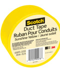 Nearly Two Inch Wide Sunshine Yellow Duct Tape Roll, 20 Yards, Ideal For DIY Crafts, Mess Free STEM Projects, Quick Fashion Fixes
