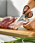 Using Heavy Duty Come Apart Kitchen Scissors For Chicken Meat And Veggies Easy To Clean Split Kitchen Shears For Food Prep 9 Inch