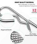 Beefed-Up Heavy Duty Hitch Pins 12 Pack With Spring Retaining R Clips M3x60mm For Trailers Tractors Lawn Mowers Carts And Trucks Thick 3mm Wire Galvanized 4.8 Carbon Steel Construction