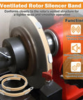 Brake Lathe Silencer Band For Ventilated Rotors Replacement Part Beefed-Up Quieting For Maximum Performance on lathe machine