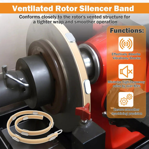 Brake Lathe Silencer Band For Ventilated Rotors Replacement Part Beefed-Up Quieting For Maximum Performance on lathe machine
