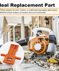 Battery Latch Lockout Lever Replacement Kit For Stihl MSA120 MSA140 BGA56 BGA57 FSA56 HSA56 HLA56 HTA50 shown with tool