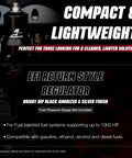 EFI Fuel Pressure Regulator Adjustable 40-75 PSI For Electric Fuel Injection Return Style With ORB-06 Inlet And Return Ports