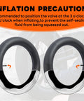 Two Pack Self Sealing Fat Bike Inner Tubes For 20 By 3.0 And 3.5 Tires With 32mm Schrader Valve Puncture Resistant Auto Repair Tubes