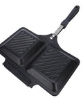 Badafaci Electric Panini Press Flip Iron Non Stick Double Griddle, black, compact double-sided griddle for sandwiches and breakfast.