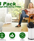 Top Shelf Hepa Pre Motor Filter Replacement For Eyevac And Neovac Elite Touchless Stationary Vacuum Cleaners showing a pack of three filters.
